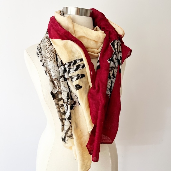 Owl Scarf Extra Large Hedwig Unique Snowy Owl Winter Fall - Picture 6 of 6